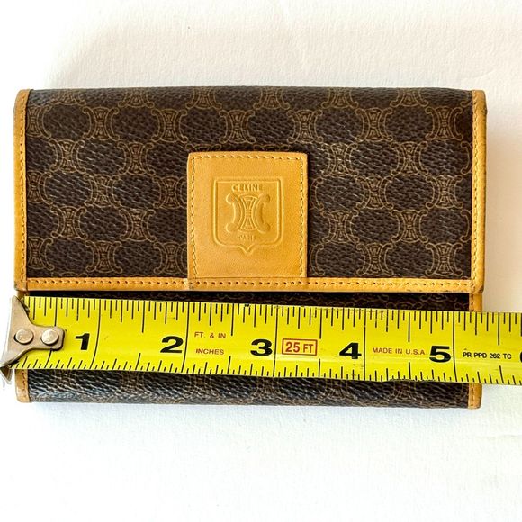 Celine‎ Triomphe Canvas Wallet - Vintage - Picture 10 of 12
